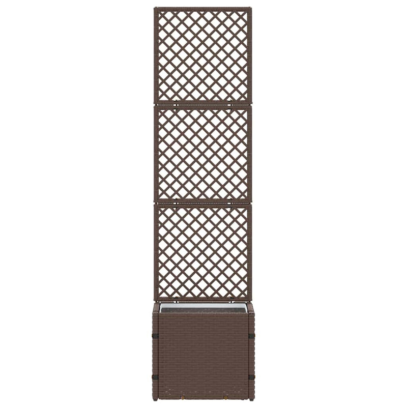 vidaXL Növénytartó Barna 35 x 30 x 135 cm Fém