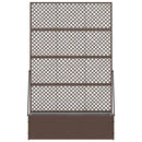 vidaXL Növénytartó Barna 105 x 30 x 170 cm Fém