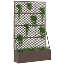 vidaXL Növénytartó Barna 105 x 30 x 170 cm Fém