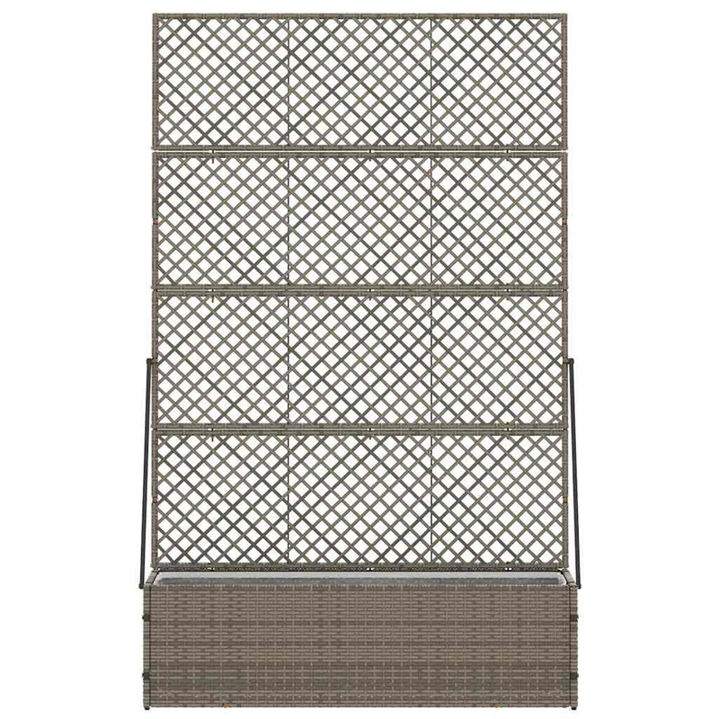 vidaXL Növénytartó Szürke 105 x 30 x 170 cm Fém