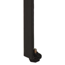 vidaXL barna tömör mangófa és vas konzolasztal 110 x 35 x 76 cm