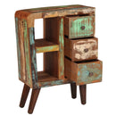 vidaXL tömör újrahasznosított fa tálalószekrény 55 x 30 x 80 cm