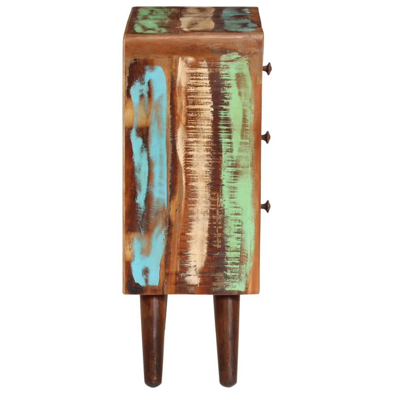 vidaXL tömör újrahasznosított fa tálalószekrény 55 x 30 x 80 cm