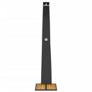 vidaXL fekete polyrattan és akácfa kültéri zuhanyzó 55 x 60 x 224 cm