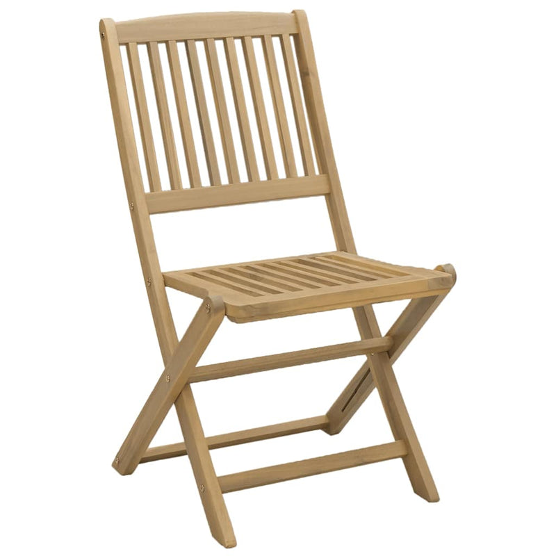 vidaXL 2 db összecsukható tömör akácfa kerti szék 57x48,5x90 cm