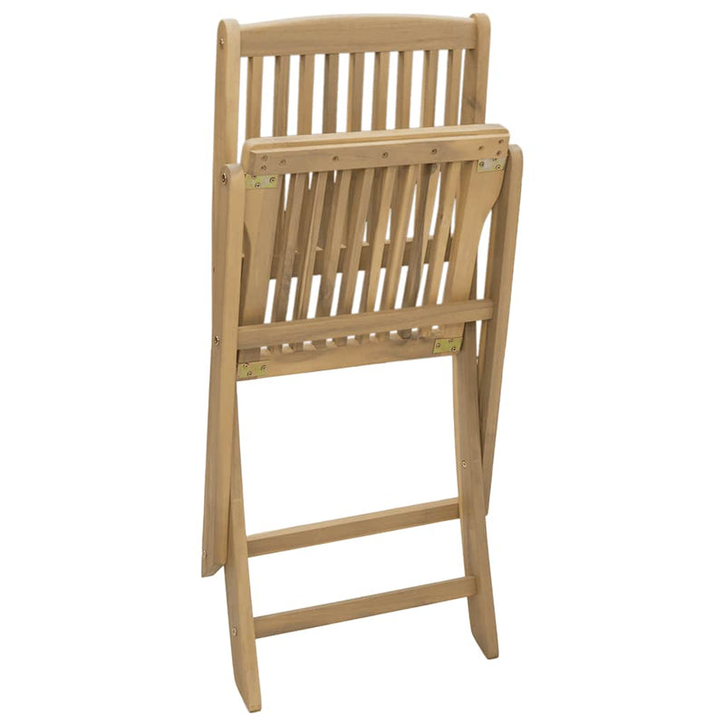 vidaXL 2 db összecsukható tömör akácfa kerti szék 57x48,5x90 cm