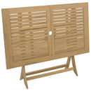 vidaXL összecsukható tömör akácfa kerti asztal 120 x 70 x 75 cm
