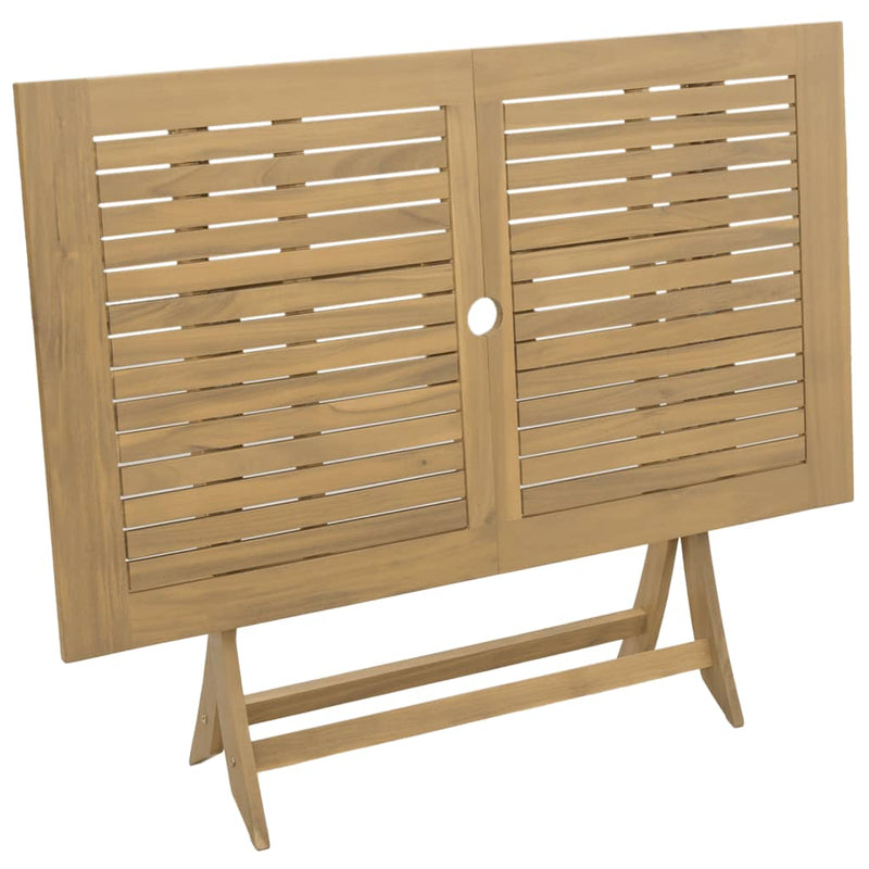 vidaXL összecsukható tömör akácfa kerti asztal 120 x 70 x 75 cm
