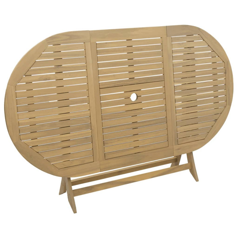 vidaXL összecsukható tömör akácfa kerti asztal 160 x 85 x 75 cm