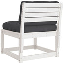 vidaXL fehér tömör fenyőfa kerti kanapé párnával