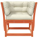 vidaXL viaszbarna tömör fenyőfa kerti karfás kanapé párnával