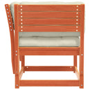 vidaXL viaszbarna tömör fenyőfa kerti karfás kanapé párnával