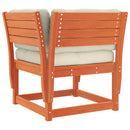 vidaXL viaszbarna tömör fenyőfa kerti karfás kanapé párnával