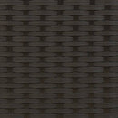 vidaXL 2 db fekete polyrattan napozóágy asztallal