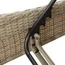 vidaXL világosszürke polyrattan napozóágy párnákkal 114x205x73 cm