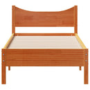 vidaXL viaszbarna tömör fenyőfa ágy matrac nélkül 90 x 200 cm