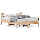 vidaXL tömör fenyőfa ágy matrac nélkül 140 x 190 cm