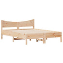vidaXL tömör fenyőfa ágy matrac nélkül 135 x 190 cm