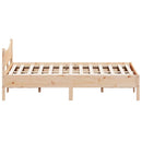 vidaXL tömör fenyőfa ágy matrac nélkül 135 x 190 cm
