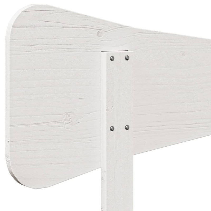 vidaXL fehér tömör fenyőfa fejtámla 160 cm