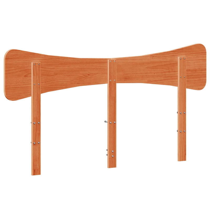vidaXL viaszbarna tömör fenyőfa fejtámla 160 cm