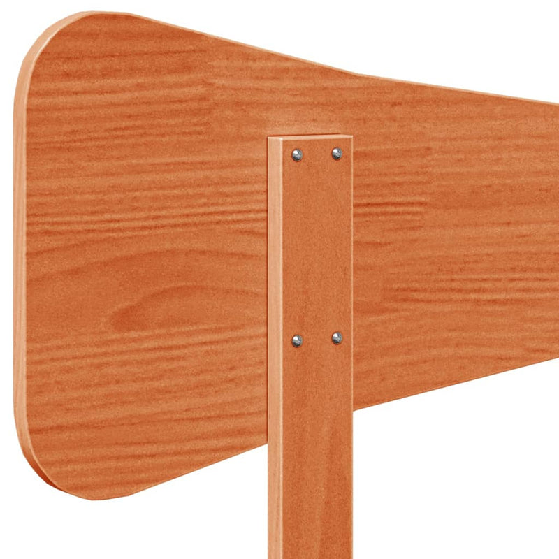 vidaXL viaszbarna tömör fenyőfa fejtámla 160 cm