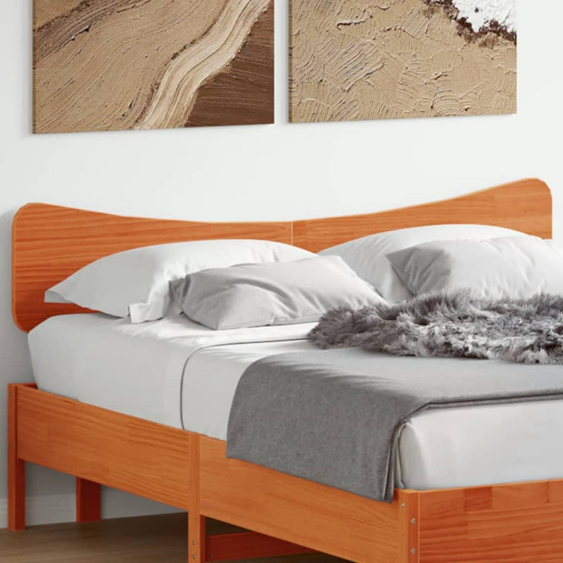 vidaXL viaszbarna tömör fenyőfa fejtámla 160 cm