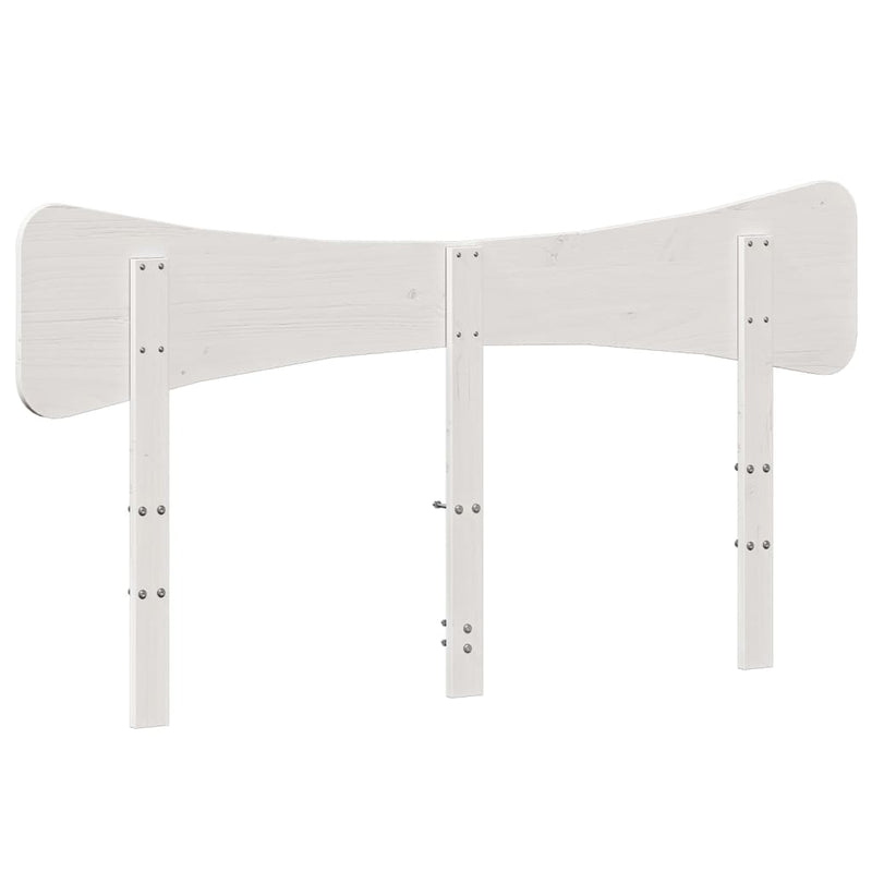 vidaXL fehér tömör fenyőfa fejtámla 150 cm