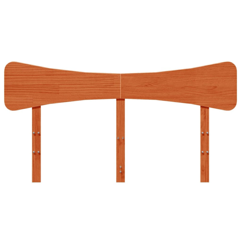 vidaXL viaszbarna tömör fenyőfa fejtámla 150 cm