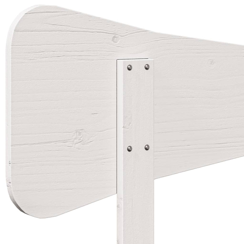 vidaXL fehér tömör fenyőfa fejtámla 140 cm