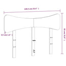 vidaXL tömör fenyőfa fejtámla 135 cm