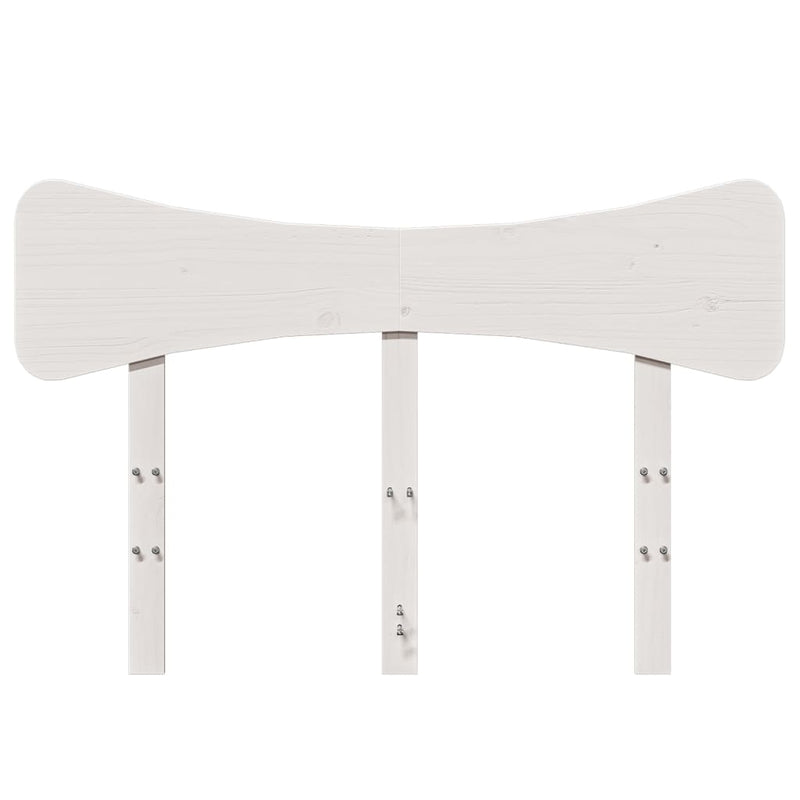 vidaXL fehér tömör fenyőfa fejtámla 135 cm