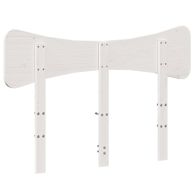 vidaXL fehér tömör fenyőfa fejtámla 135 cm