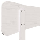 vidaXL fehér tömör fenyőfa fejtámla 135 cm