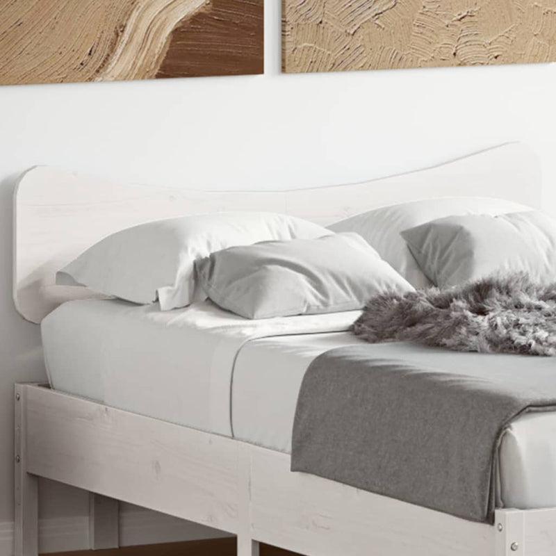 vidaXL fehér tömör fenyőfa fejtámla 135 cm