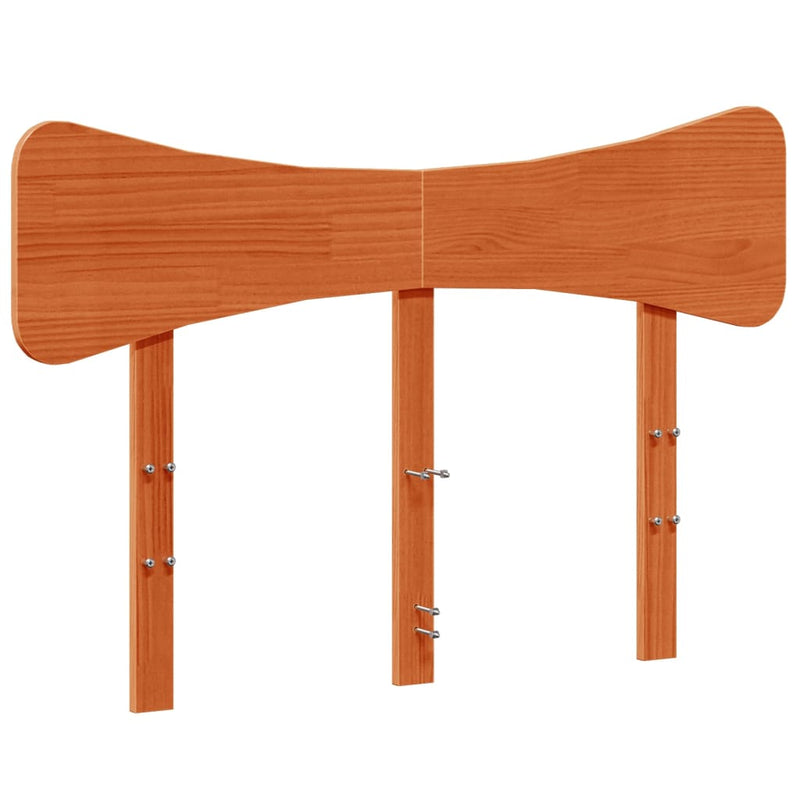 vidaXL viaszbarna tömör fenyőfa fejtámla 135 cm
