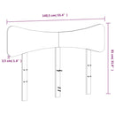 vidaXL viaszbarna tömör fenyőfa fejtámla 135 cm
