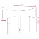 vidaXL tömör fenyőfa fejtámla 120 cm