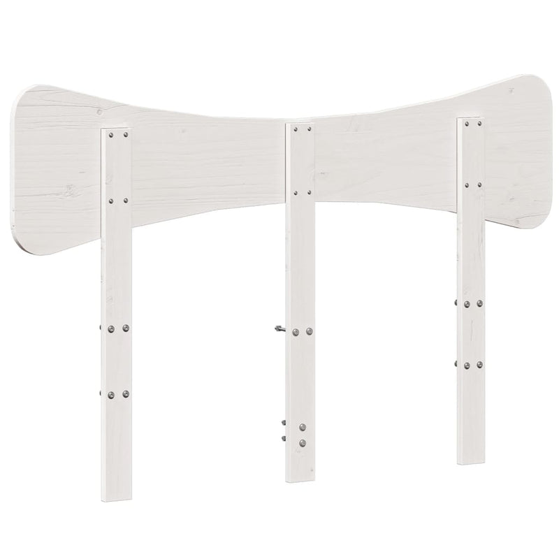 vidaXL fehér tömör fenyőfa fejtámla 120 cm