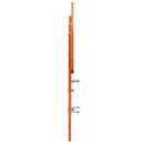 vidaXL viaszbarna tömör fenyőfa fejtámla 120 cm
