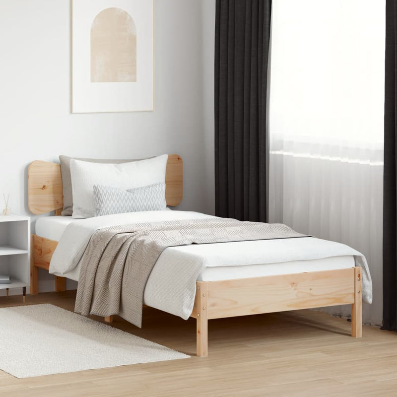 vidaXL tömör fenyőfa fejtámla 90 cm