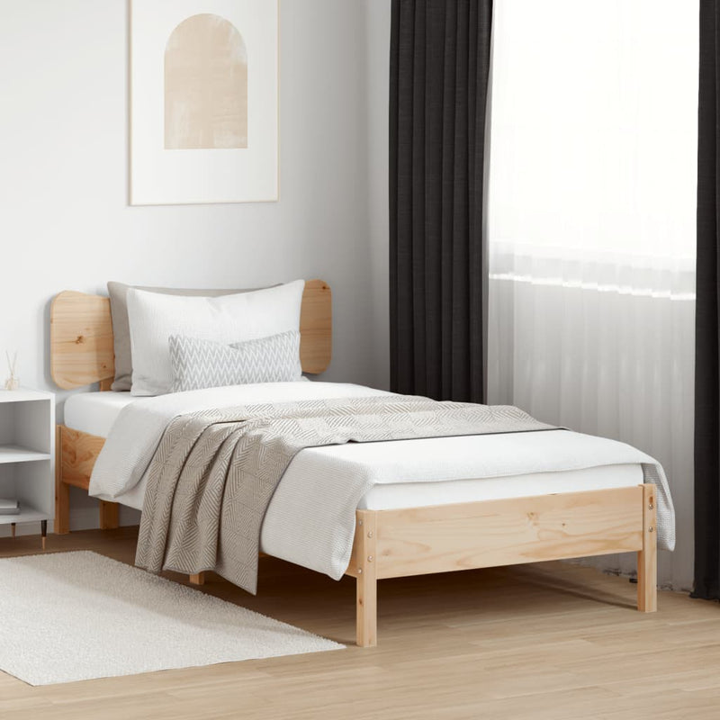 vidaXL tömör fenyőfa fejtámla 75 cm