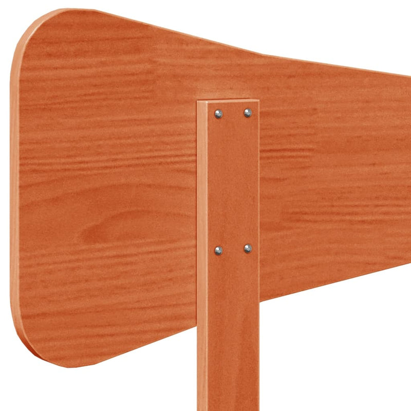 vidaXL viaszbarna tömör fenyőfa fejtámla 75 cm