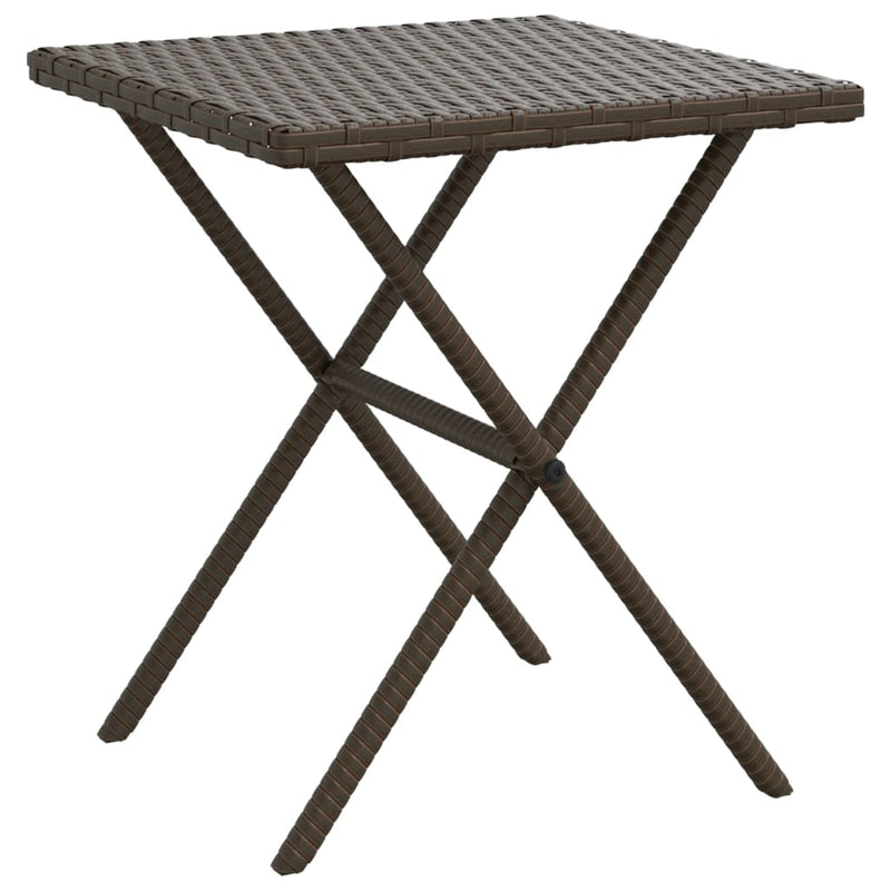 vidaXL 2 db barna polyrattan napozóágy asztallal