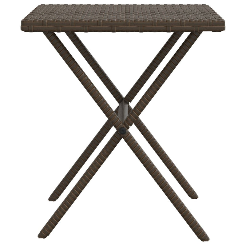vidaXL 2 db barna polyrattan napozóágy asztallal