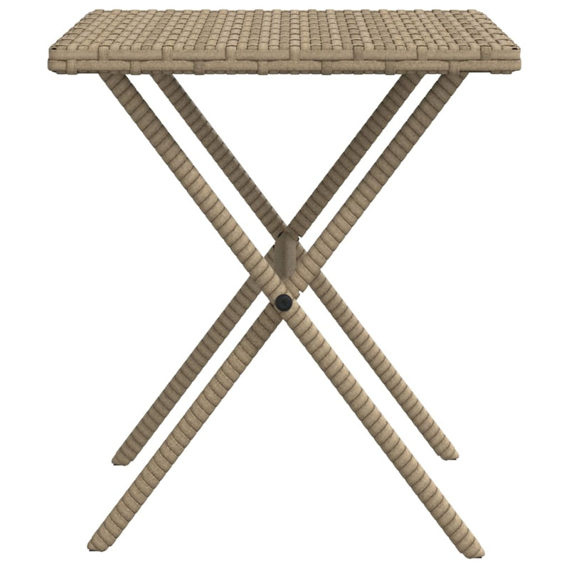 vidaXL 2 db bézs polyrattan napozóágy asztallal