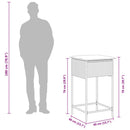 vidaXL 2 db szürke polyrattan kerti bárszék párnákkal