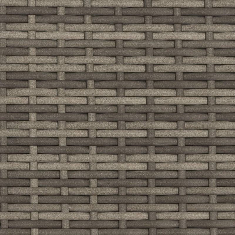 vidaXL szürke polyrattan napozóágy párnával