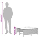 vidaXL 4 db barna polyrattan kerti szék párnákkal