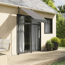 vidaXL antracit szövet és acél feltekerhető napellenző 100 x 150 cm